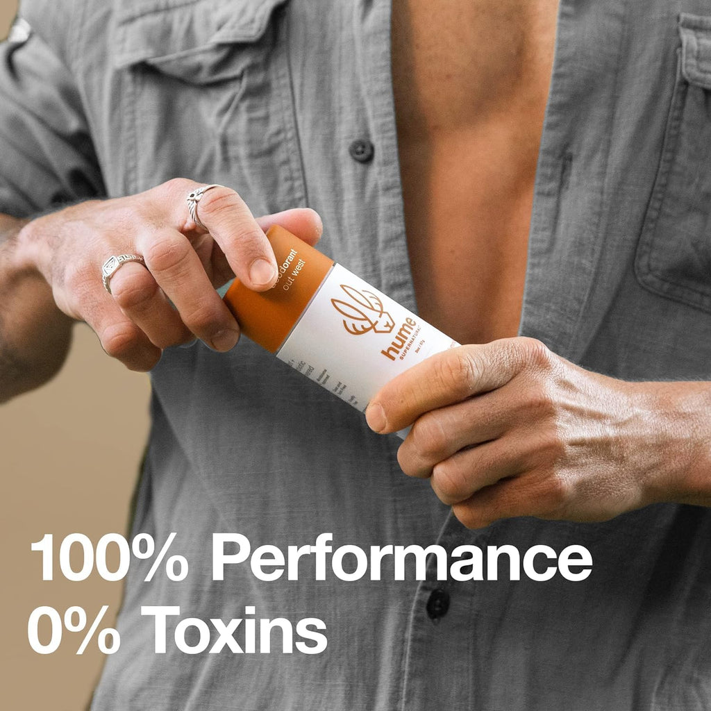 Hume Supernatural Aluminum-Free Deodorant – Probiotic & Plant-Based, 3-Pack (Out West)