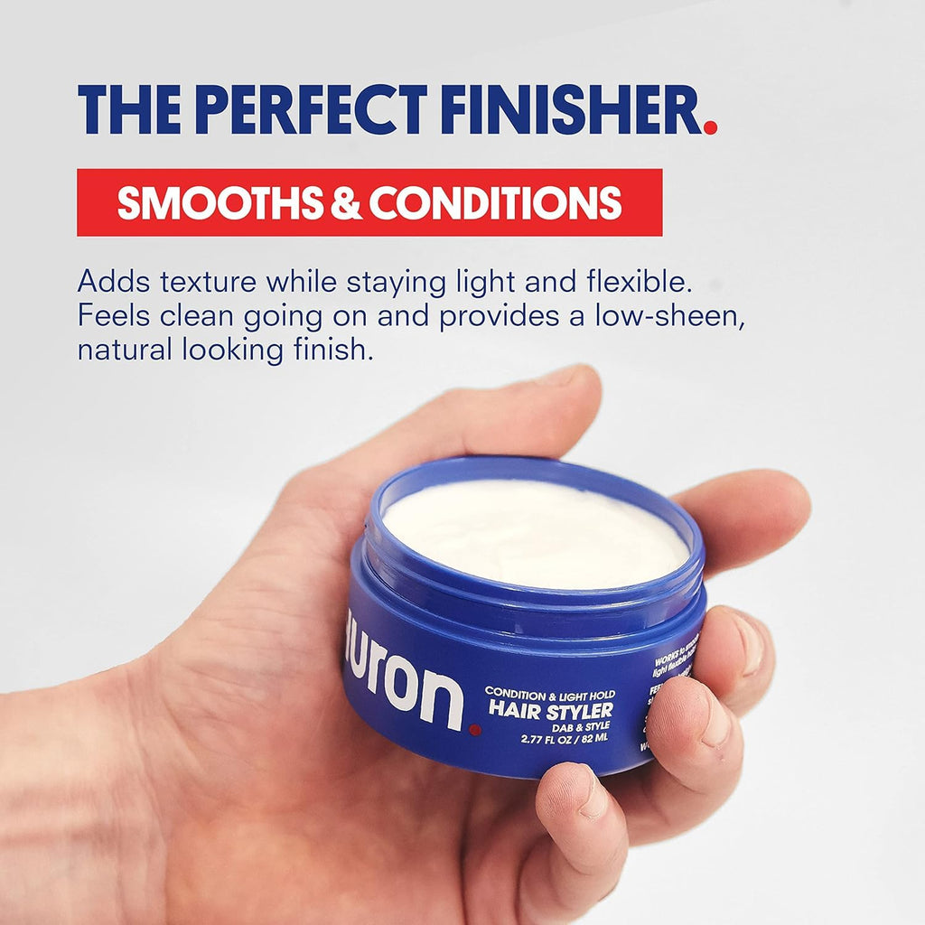 Huron Clean Citrus Woods Hair Styler – Lightweight Conditioning Pomade with Matte Finish (2.7 oz)