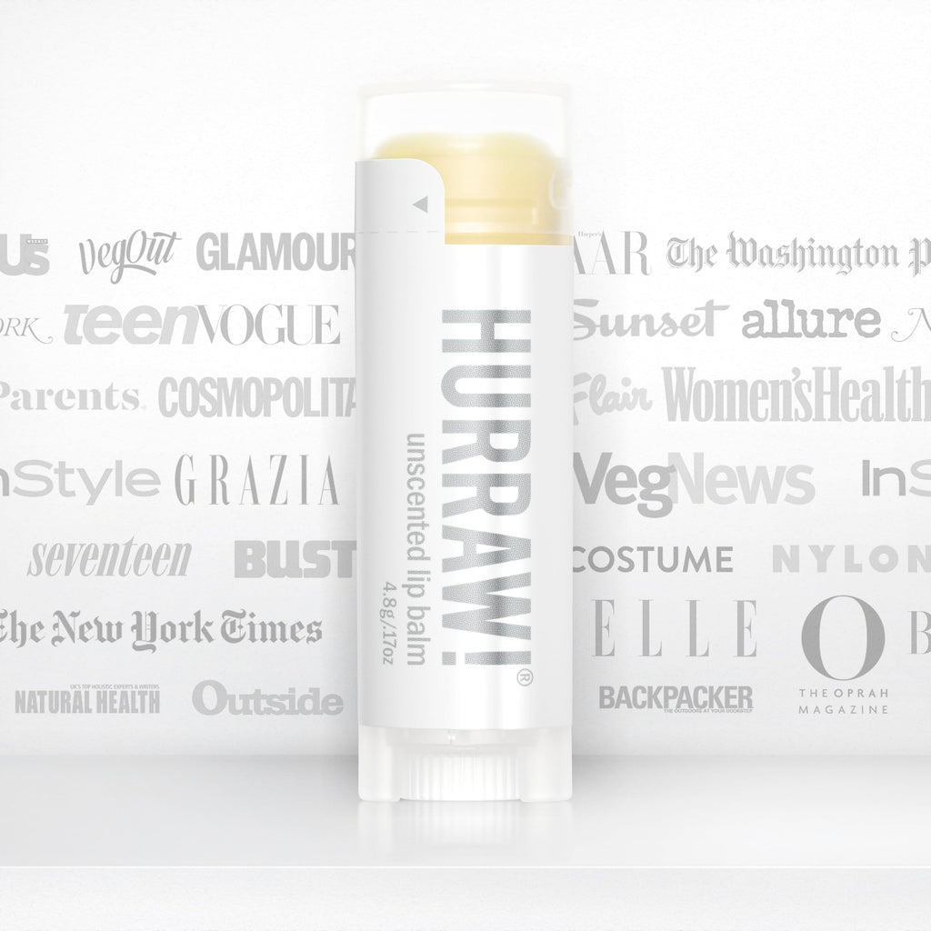 Hurraw! Unscented Lip Balm 3 Pack – Organic, Vegan, Cruelty-Free, Gluten Free | Made in USA