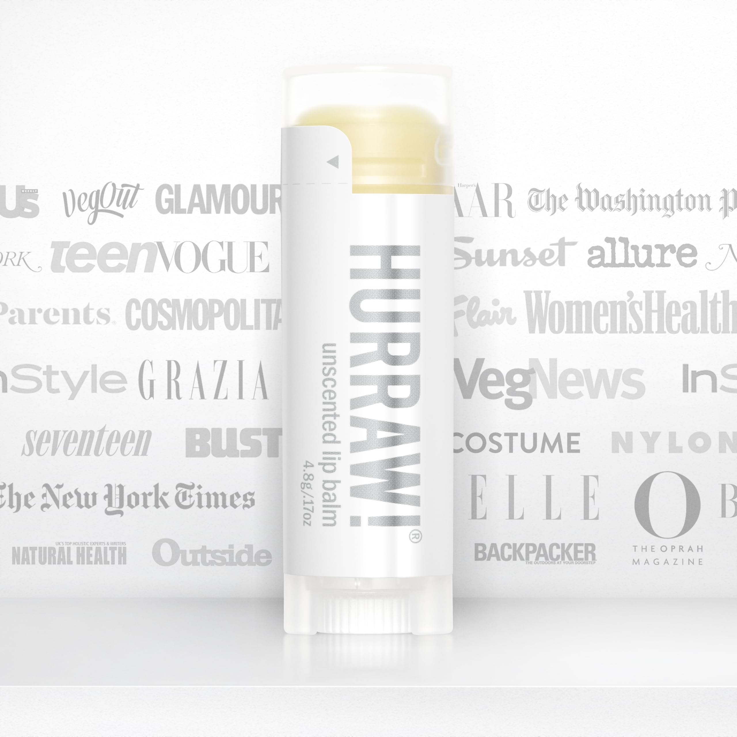 Hurraw! Unscented Lip Balm 3 Pack – Organic, Vegan, Cruelty-Free, Gluten Free | Made in USA