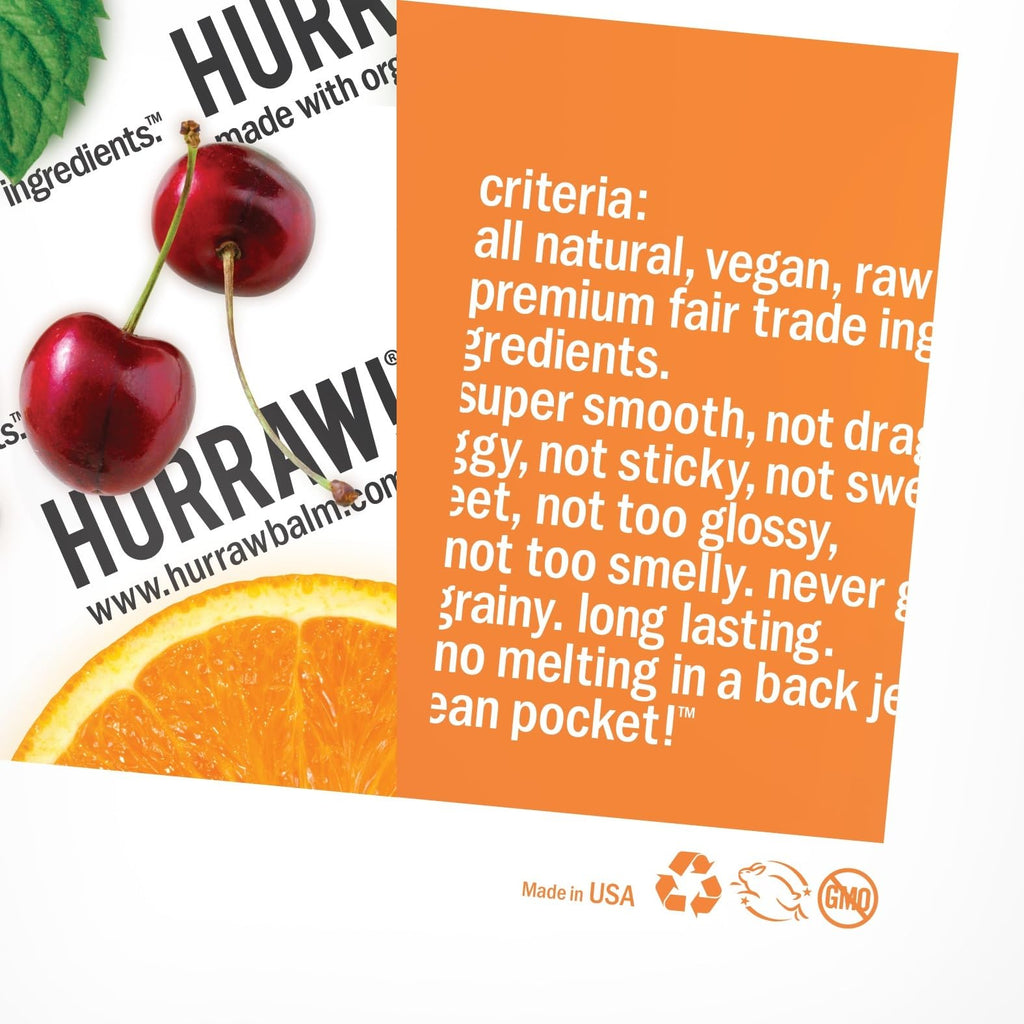 Hurraw! Lip Balms Staff Favorites 6-Pack – Organic, Vegan, All-Natural (Made in USA)
