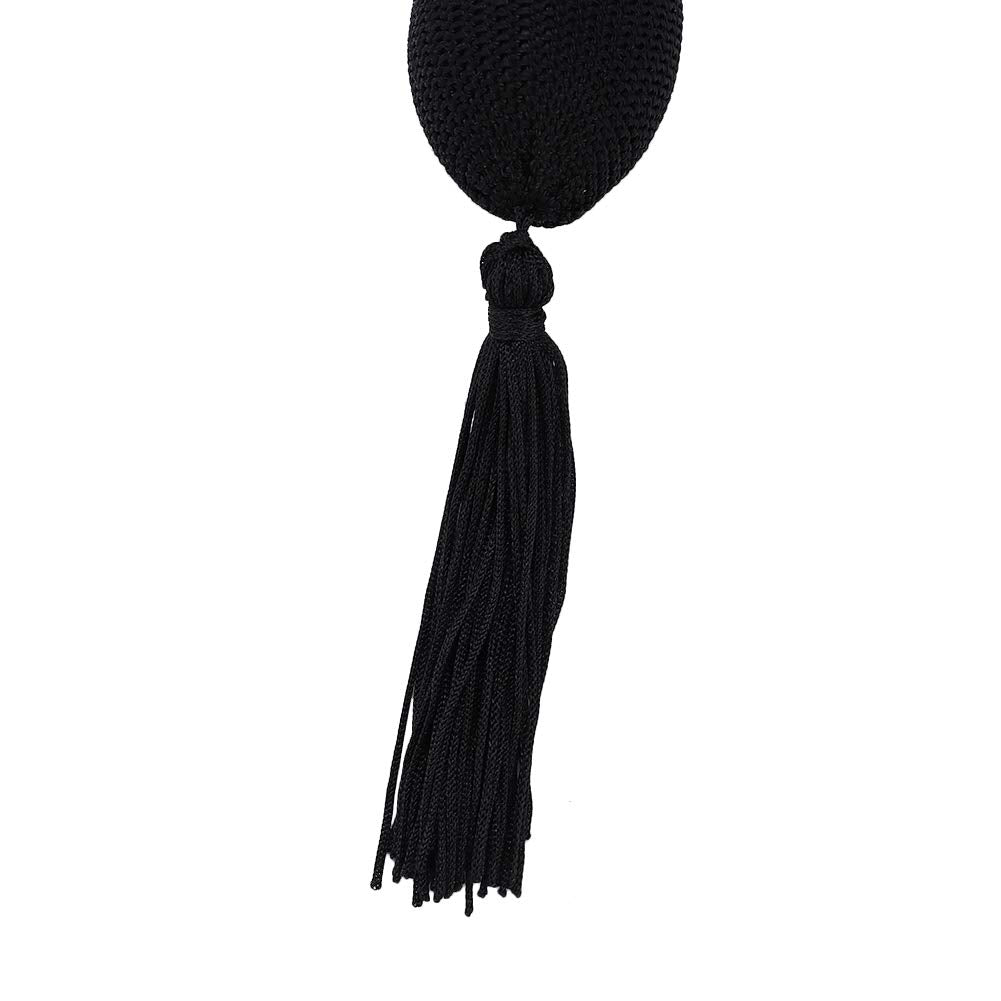 HURRISE 75ml Refillable Vintage Perfume Bottle with Black Tassel – Glass Atomizer
