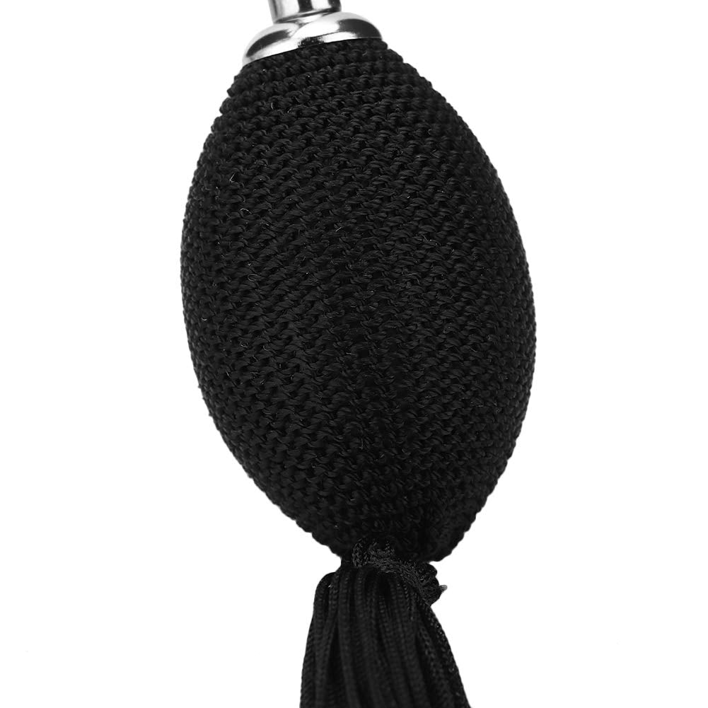 HURRISE 75ml Refillable Vintage Perfume Bottle with Black Tassel – Glass Atomizer