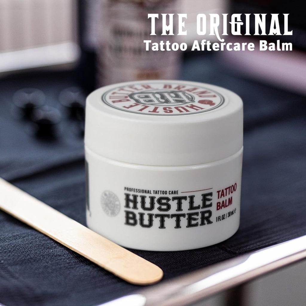 Hustle Butter Deluxe Tattoo Aftercare Balm – Vegan, Petroleum-Free – 1 oz