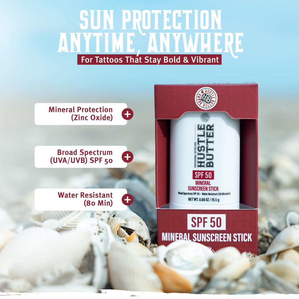 Hustle Butter Deluxe Tattoo SPF 50 Aftercare Stick