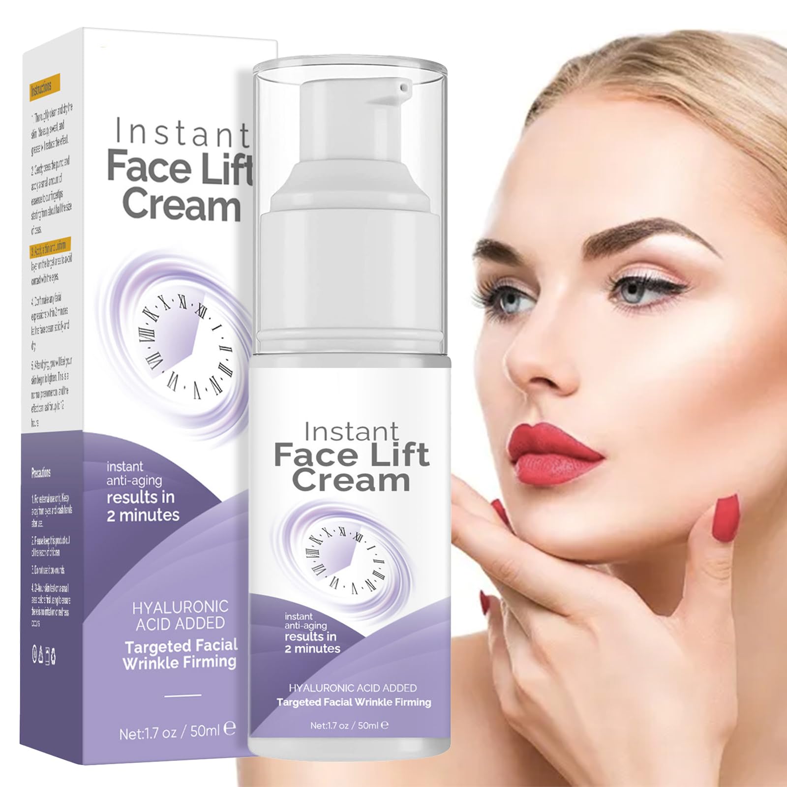 HWGIZP Instant Face Lift Cream | Quick Moisturizer for Firmer, Youthful-Looking Skin