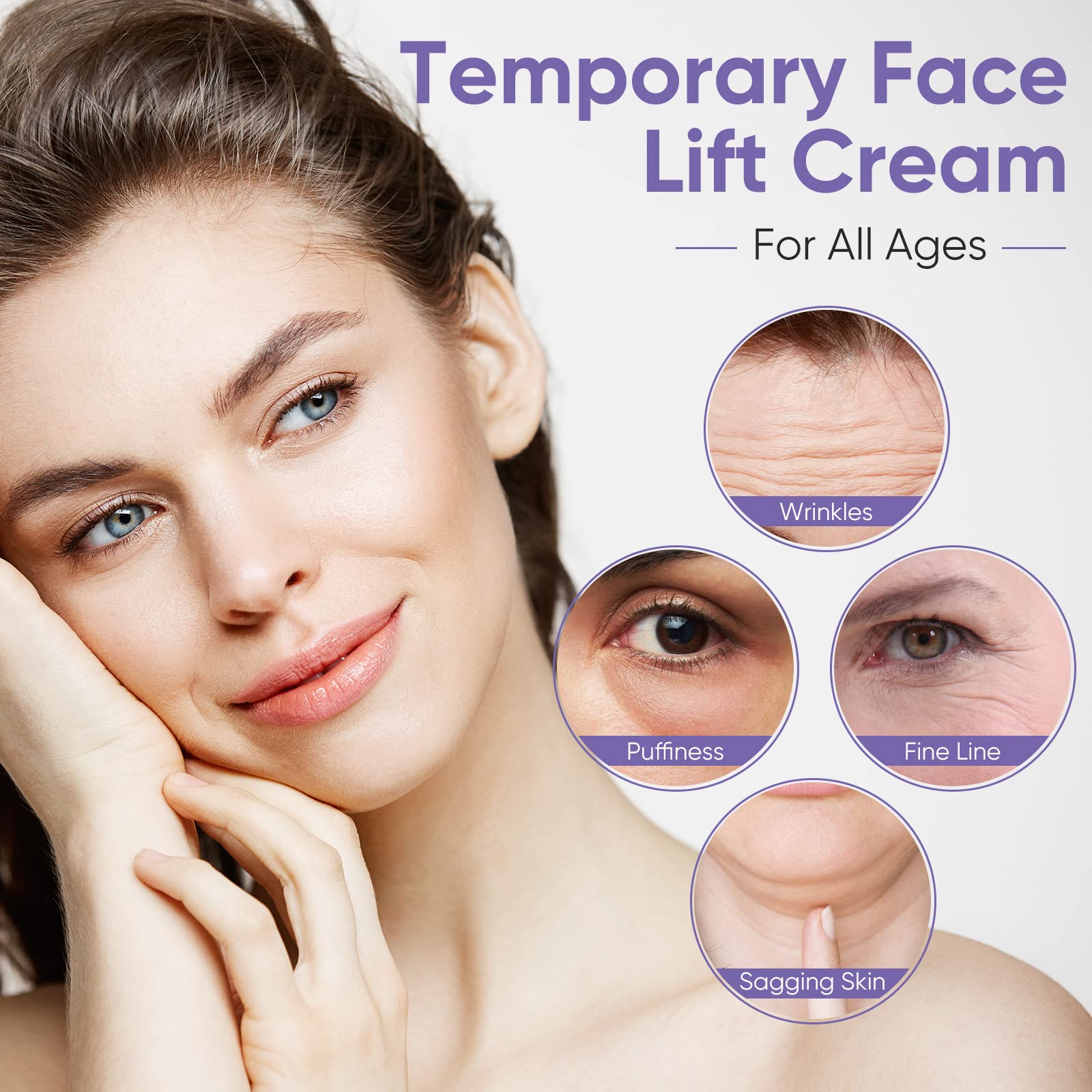HWGIZP Instant Face Lift Cream | Quick Moisturizer for Firmer, Youthful-Looking Skin