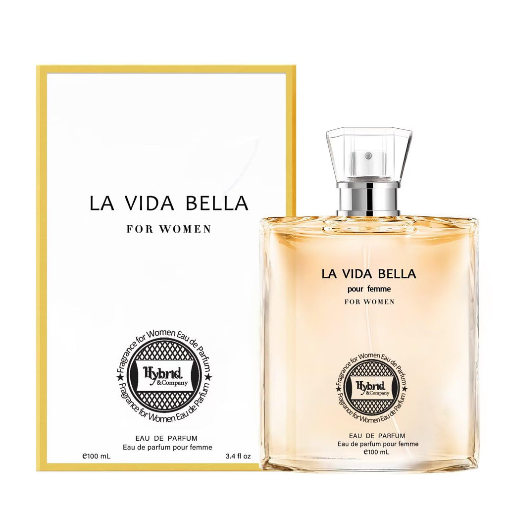 Hybrid & Company La Vida Bella Eau de Parfum for Women – Elegant Scent, 3.4 fl oz