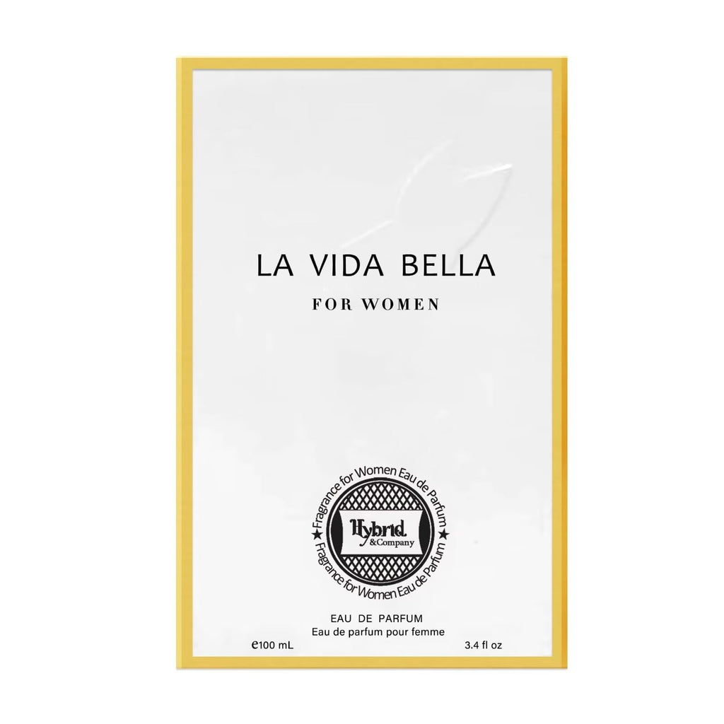 Hybrid & Company La Vida Bella Eau de Parfum for Women – Elegant Scent, 3.4 fl oz