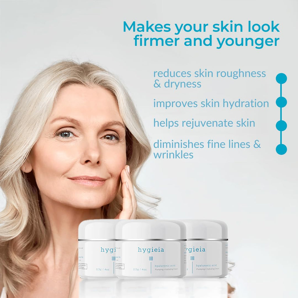 Hygieia + Encapsulated Hyaluronic Acid Face Moisturizer – Liposomal Hydration, 4oz