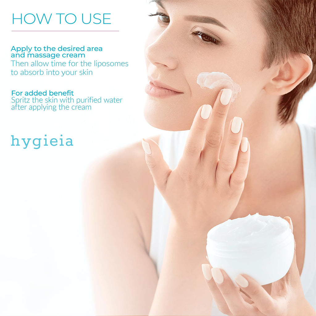 Hygieia + Encapsulated Hyaluronic Acid Face Moisturizer – Liposomal Hydration, 4oz