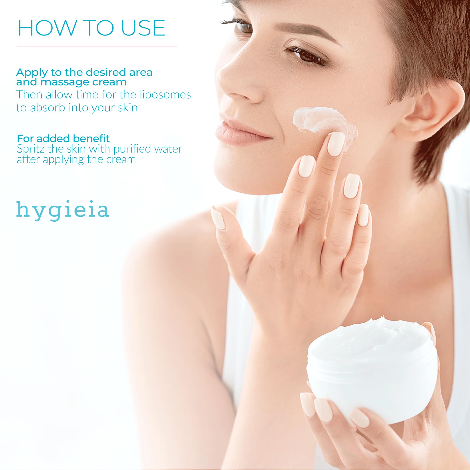 Hygieia + Encapsulated Hyaluronic Acid Face Moisturizer – Liposomal Hydration, 4oz
