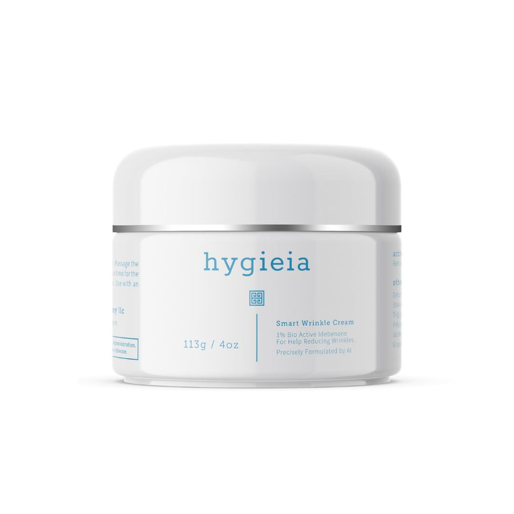 Hygieia + Smart Wrinkle Cream | Liposomal Anti-Aging Moisturizer with Idebenone, Retinol & Hyaluronic Acid | 4 oz