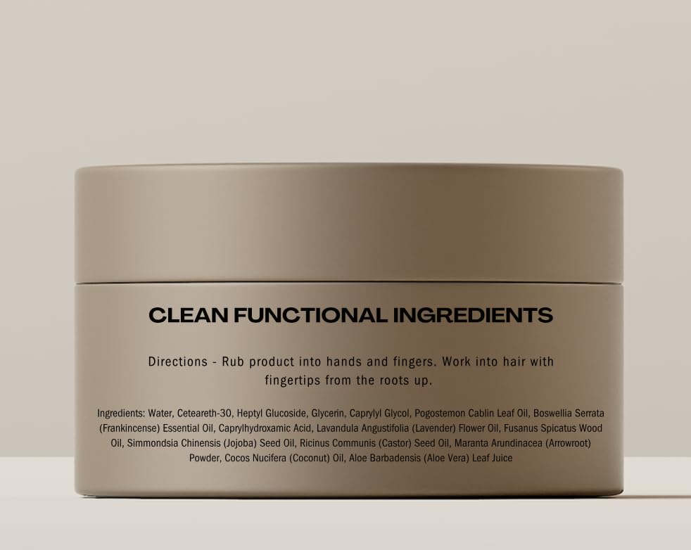 HygieneLab Men's Hair Gel – EWG Verified, Strong Hold, Matte Finish