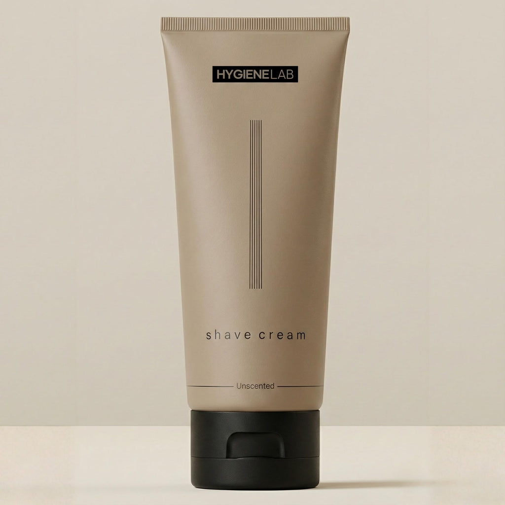 HygieneLab Shaving Cream – Fragrance-Free, Yuka 100/100, Aloe & Shea Hydration (6.76 oz)