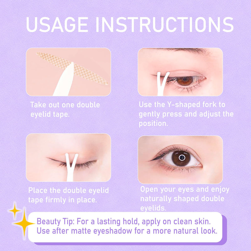 HZFYVBC Eyelid Tape for Hooded Eyes — Invisible 600Pcs, Waterproof Lifter Strips for Natural Definition & All-Day Wear