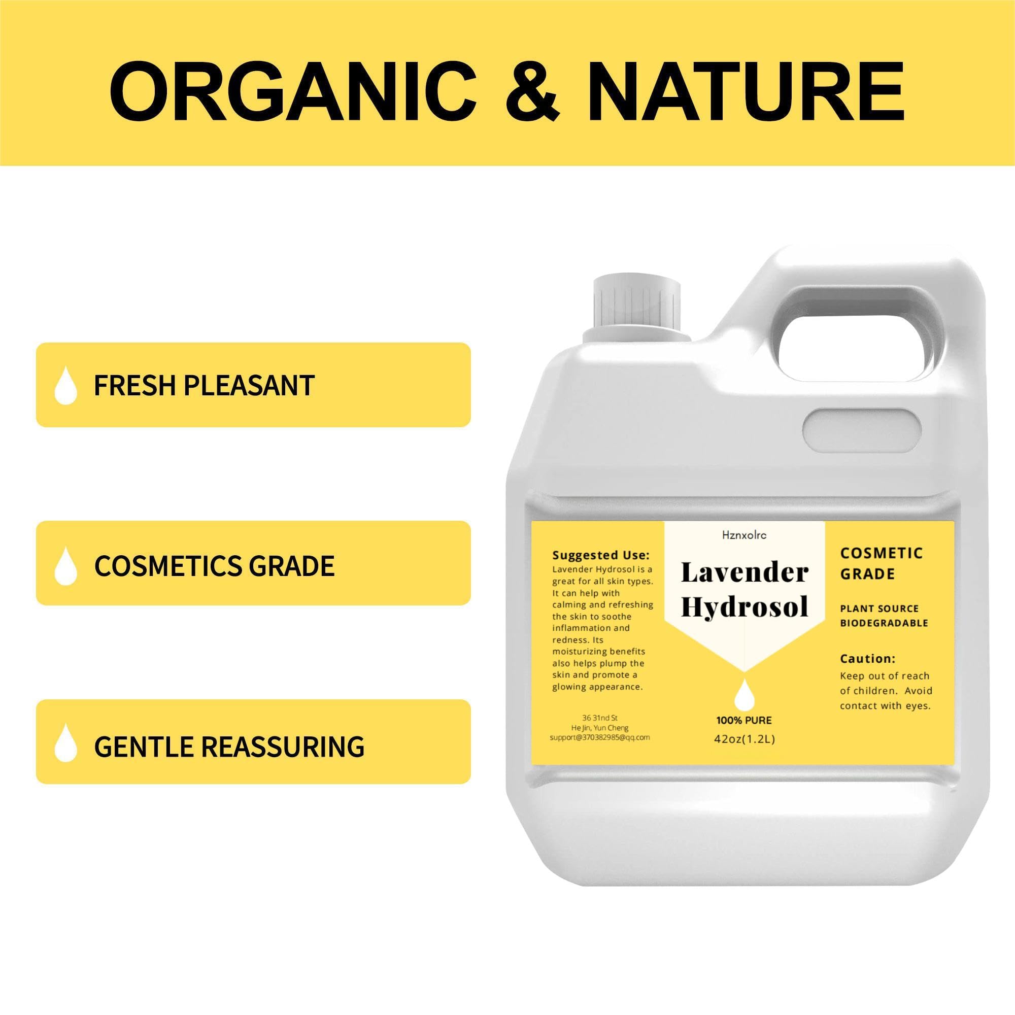 42 oz Lavender Hydrosol for Face Hydration – 100% Pure Lavender Water by Hznxolrc
