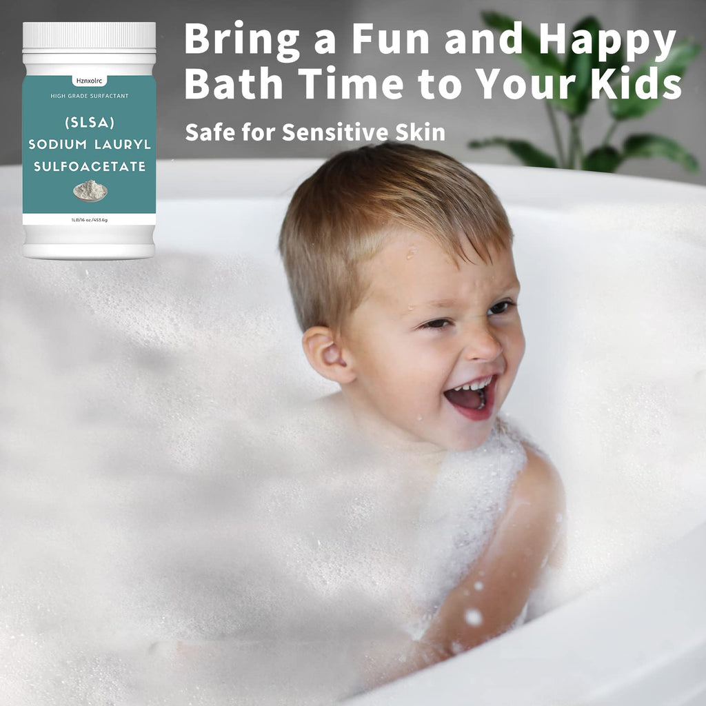 Hznxolrc 1 Pound SLSA Powder for Bath Bombs – Premium Sodium Lauryl Sulfoacetate