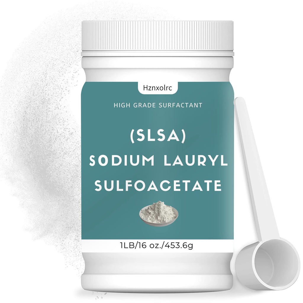 Hznxolrc 1 Pound SLSA Powder for Bath Bombs – Premium Sodium Lauryl Sulfoacetate