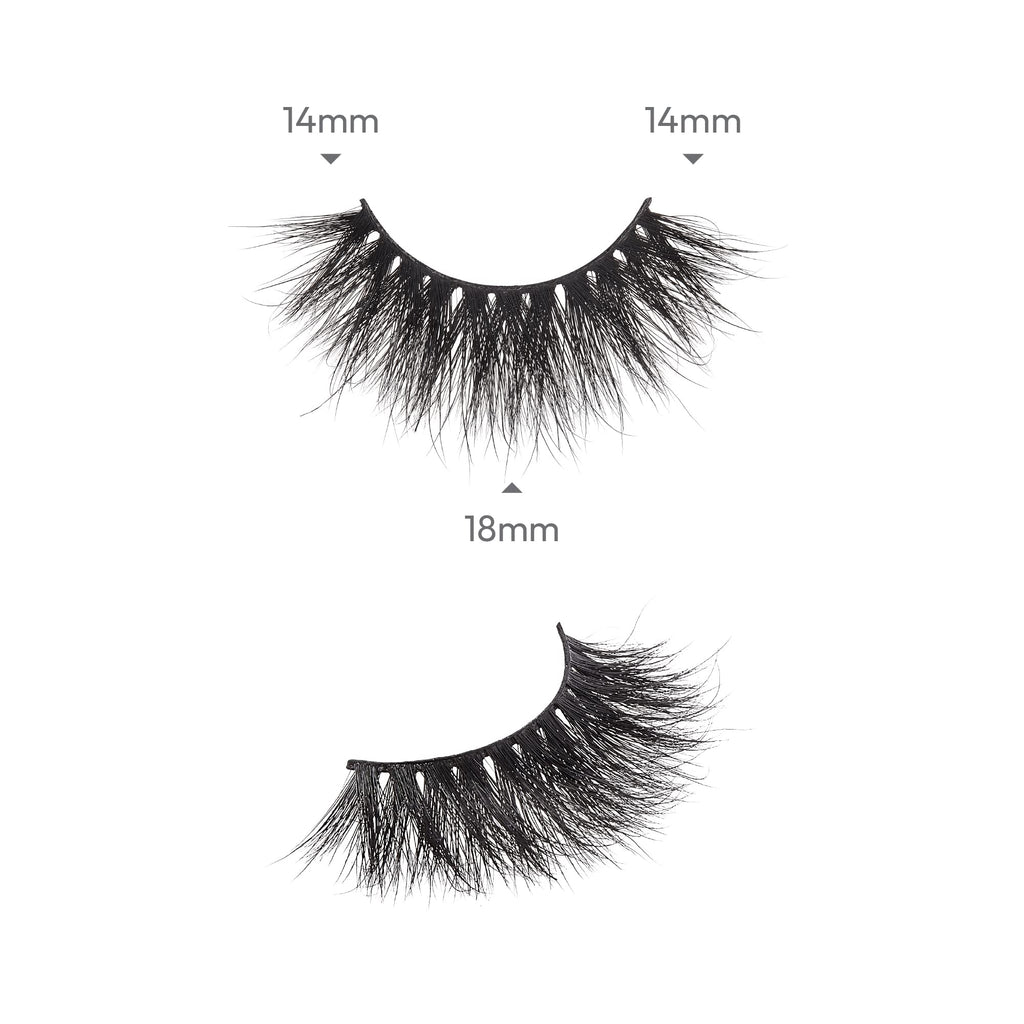 i-ENVY Luxury Mink Collection False Eyelashes – 3 Pack, 100% Real Mink, 3D Multi-Curl