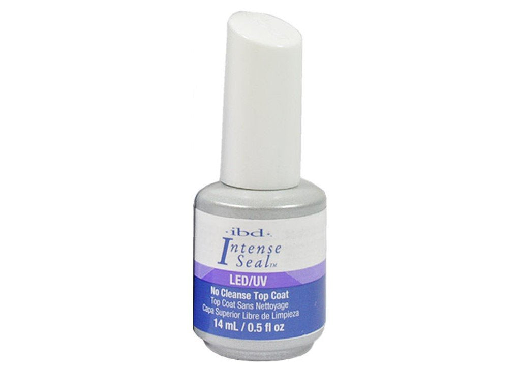 IBD LED/UV Intense Seal Top Coat – No Cleanse, Mirror Glass Finish (2x0.5 oz)