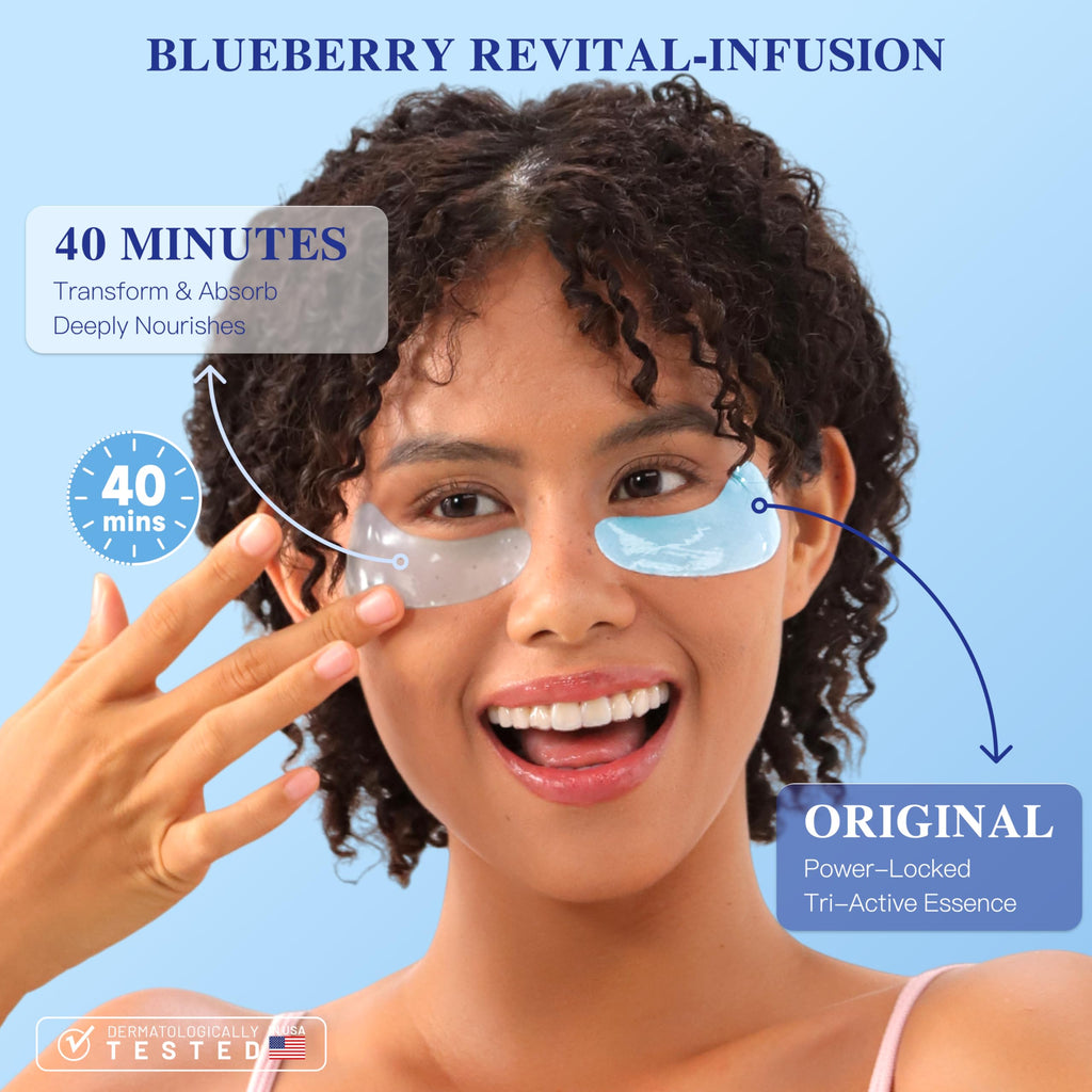 ICIKOL Under Eye Mask Blueberry – Collagen Patches (12 Pairs)