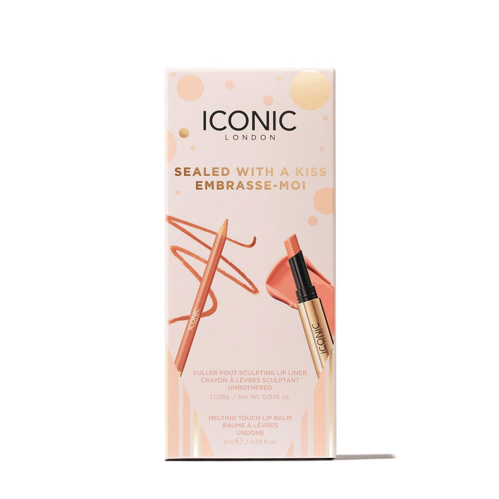 ICONIC LONDON Sealed with a Kiss Gift Set – Melting Touch Lip Balm & Fuller Pout Sculpting Liner