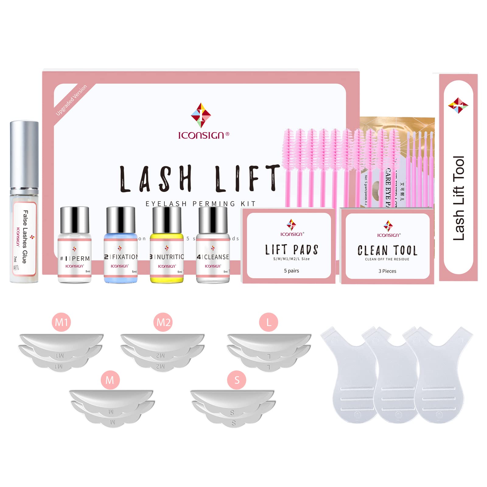 ICONSIGN 2026 Upgraded Lash Lift Kit - Professional Semi-Permanent Curl for Salon & Home