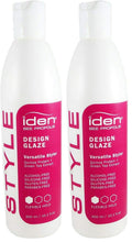 IDEN Style Therapy Design Glaze - Curl-Enhancing Styling Liquid with Thermal Protection | Pack of 2 (10.1 fl oz each)
