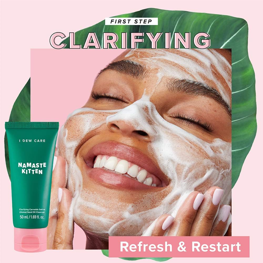 I DEW CARE Blemish Heartleaf Skincare Set – Kitten My Balance On | Foam Cleanser, Clay Mask & Serum