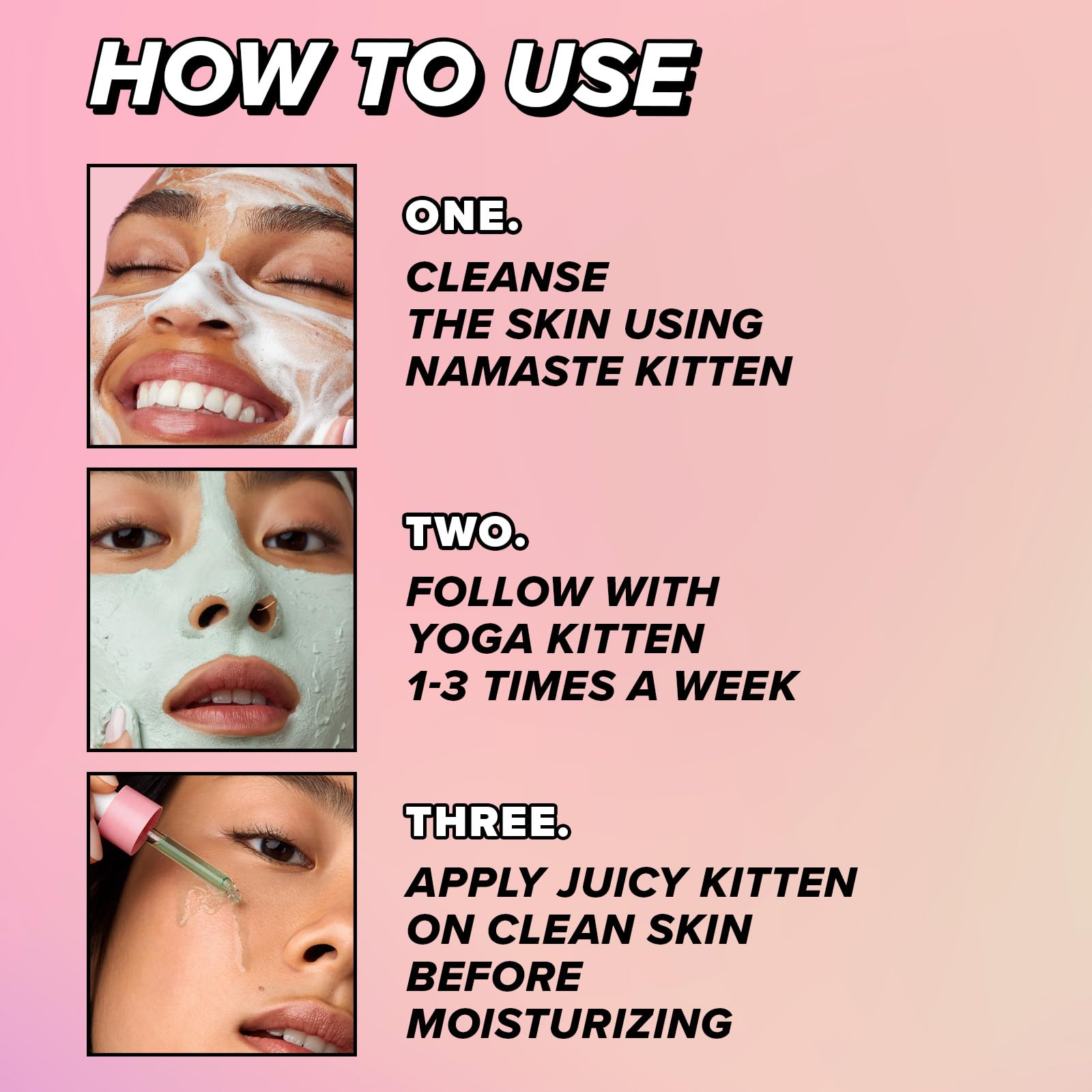 I DEW CARE Blemish Heartleaf Skincare Set – Kitten My Balance On | Foam Cleanser, Clay Mask & Serum
