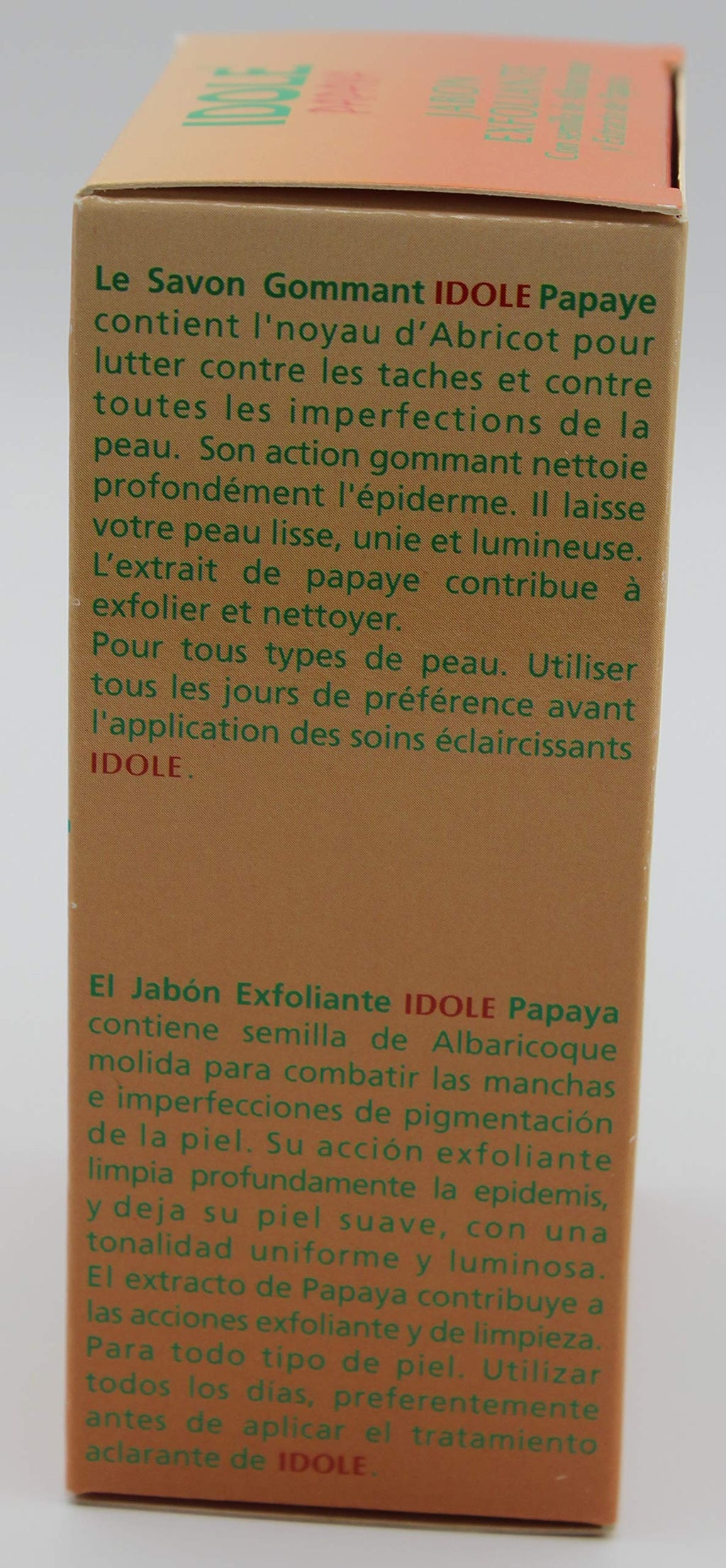 Idole Papaya Exfoliant Soap – Pack of 3 for Gentle, Smooth Skin
