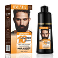 iemokoda Men's Beard & Hair Dye Shampoo - Dark Brown | 3-in-1 Dye, Shampoo & Conditioner | 6.8 oz