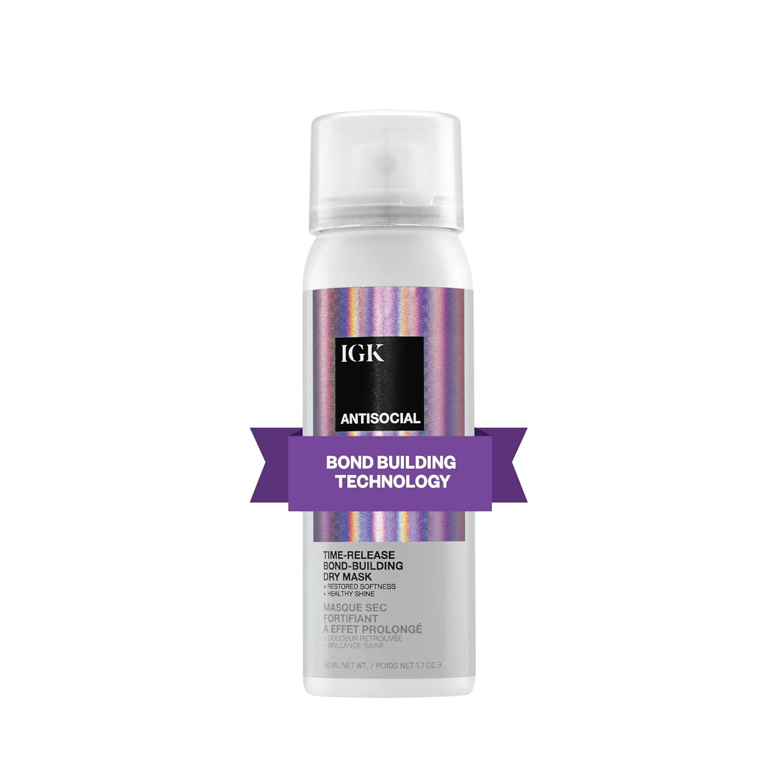 IGK Antisocial Bond-Building Dry Hair Mask – Travel Size 1.7 oz