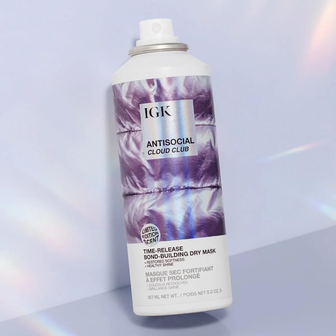 IGK Antisocial Cloud Club Dry Hair Mask (5 oz) – Limited Edition Scent | Leave-In Treatment