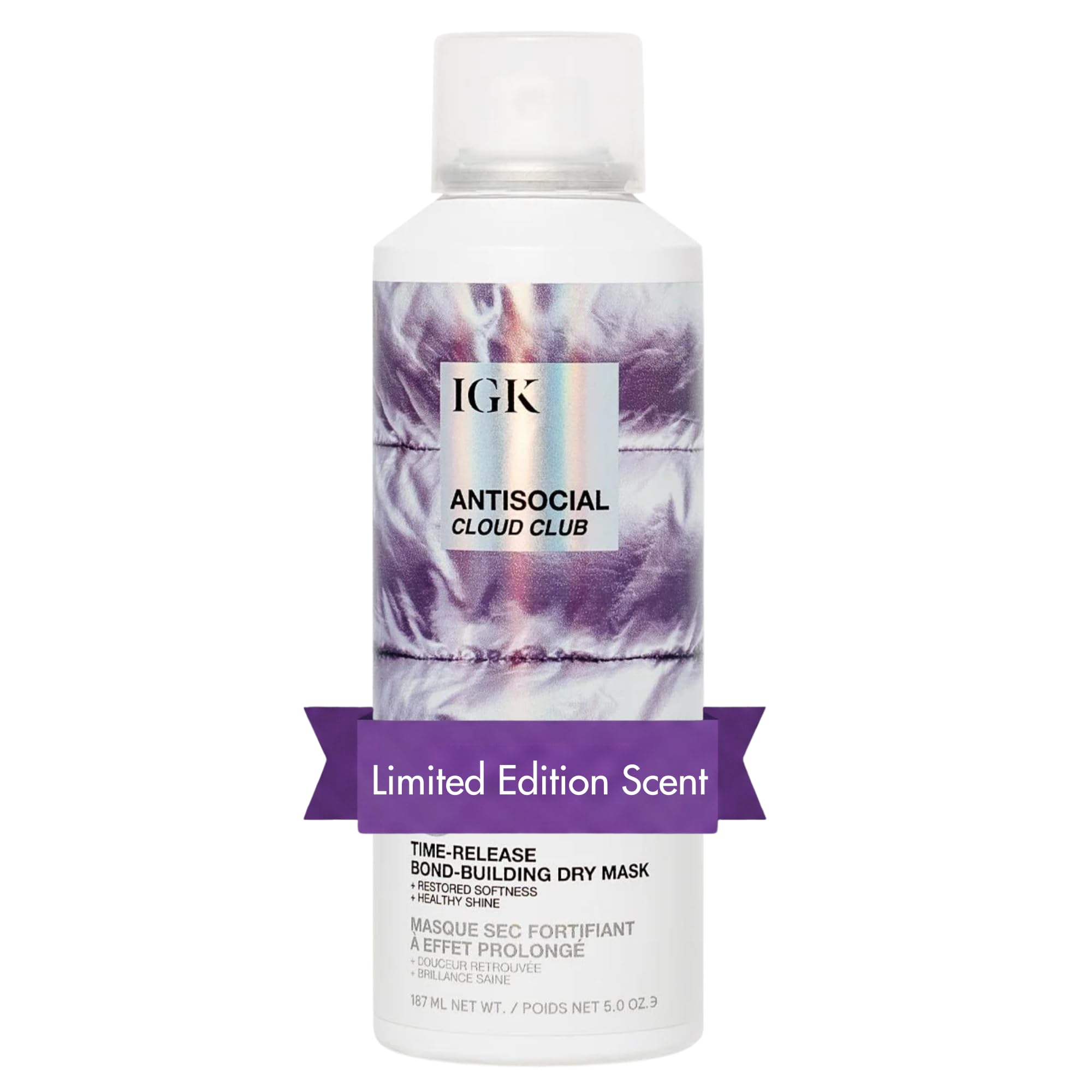 IGK Antisocial Cloud Club Dry Hair Mask (5 oz) – Limited Edition Scent | Leave-In Treatment