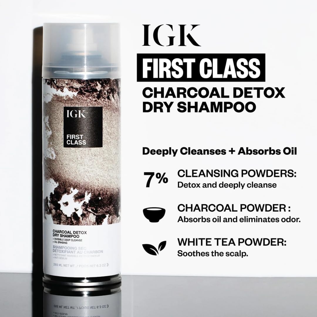 IGK First Class Dry Shampoo + Antisocial Dry Hair Mask Set | Volume, Freshness + Hydration