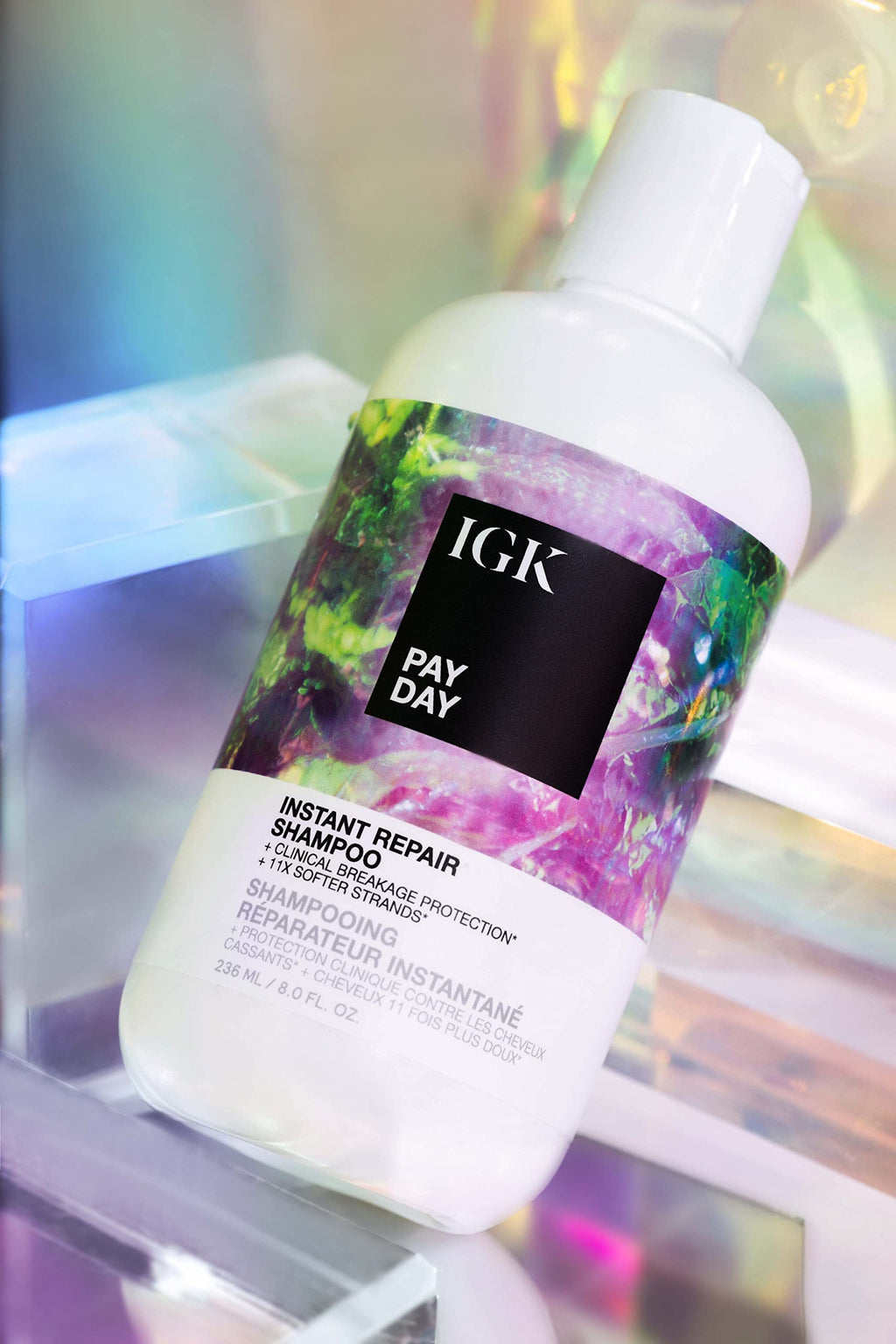 IGK PAY DAY Instant Repair Shampoo | Bond-Building + Vegan Silk | 8 Oz