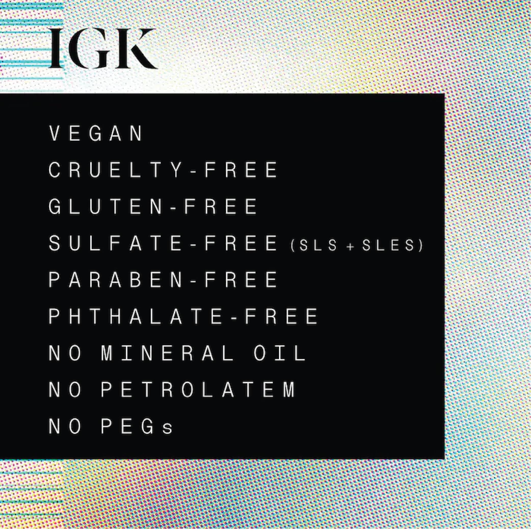 IGK Travel Size Hair Treatment Set — Antisocial Mask + Good Behavior Spirulina Spray | Bond-Building + Keratin-Like Smoothing