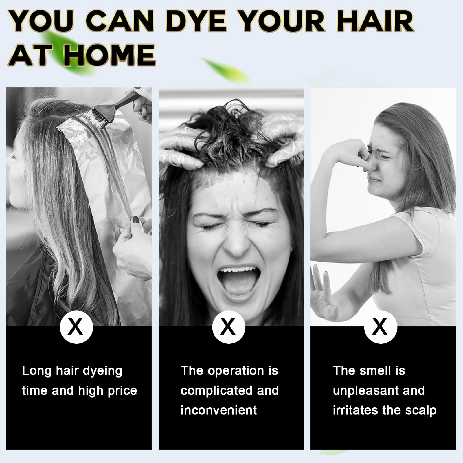 IIIMEIDU Hair Dye Shampoo 3-in-1 for Grey Hair – Dark Coffee 500ml