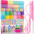 IKOCO 826PCS Elastic Hair Ties Kit – Colorful Hair Bands & Clips for Girls