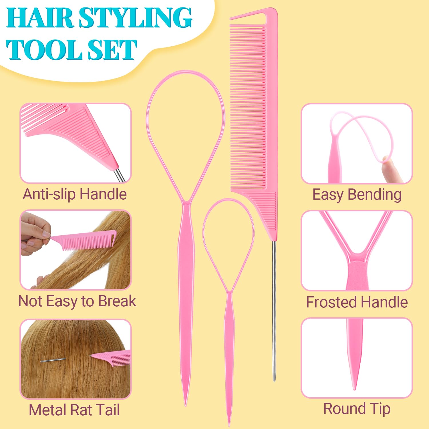 IKOCO 826PCS Elastic Hair Ties Kit – Colorful Hair Bands & Clips for Girls