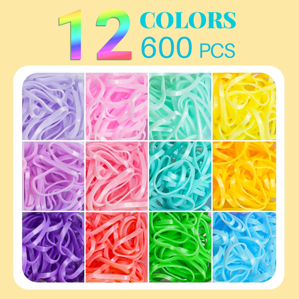 IKOCO 826PCS Elastic Hair Ties Kit – Colorful Hair Bands & Clips for Girls