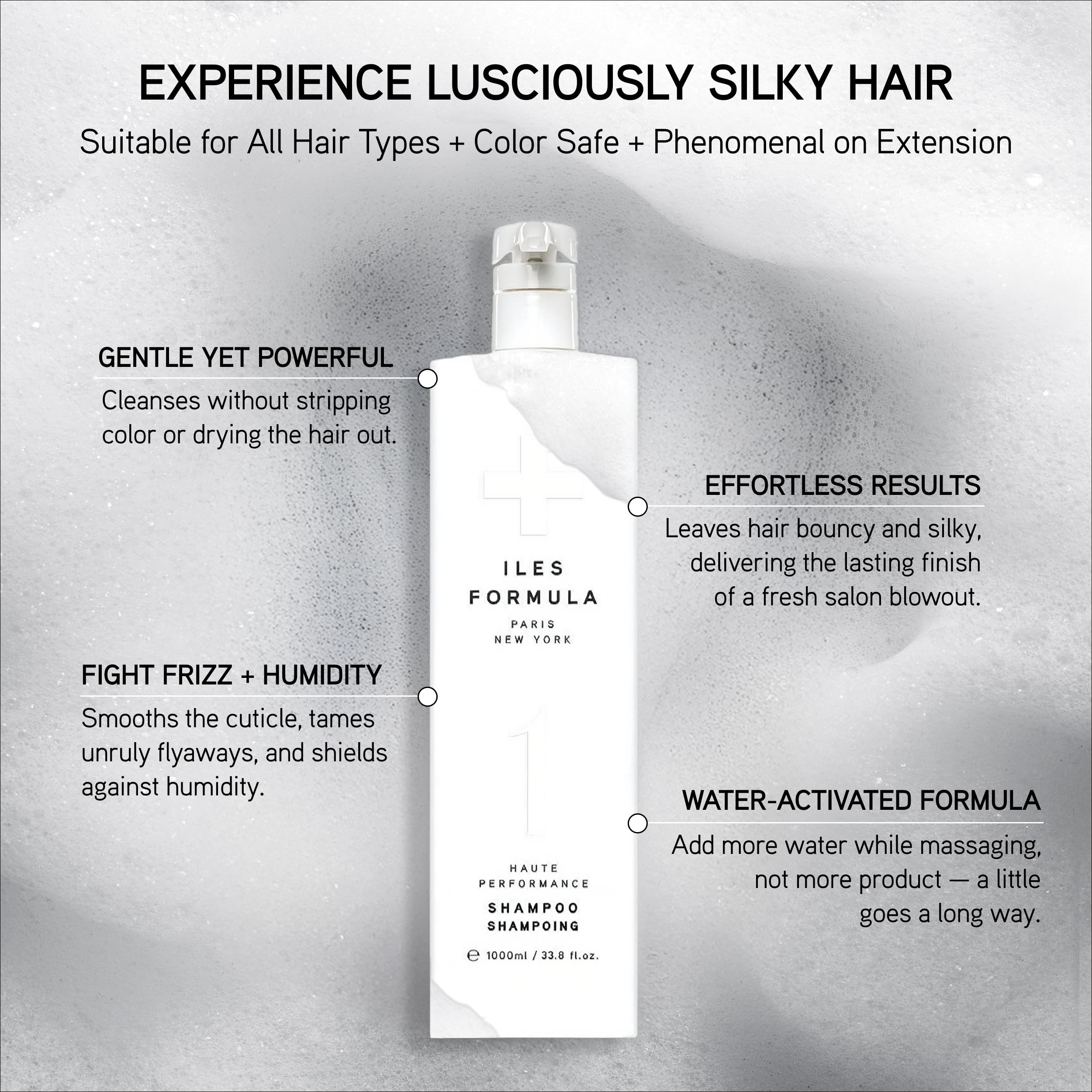 ILES FORMULA Shampoo for Dry & Damaged Hair – Hydrating, Sulfate-Free, Color-Safe