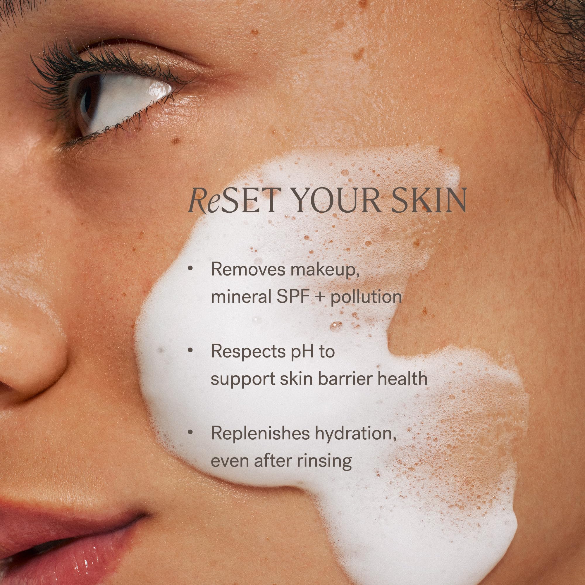ILIA The Cleanse: Soft Foaming Cleanser + Makeup Remover | Replenish, Hydrate, Refresh Skin