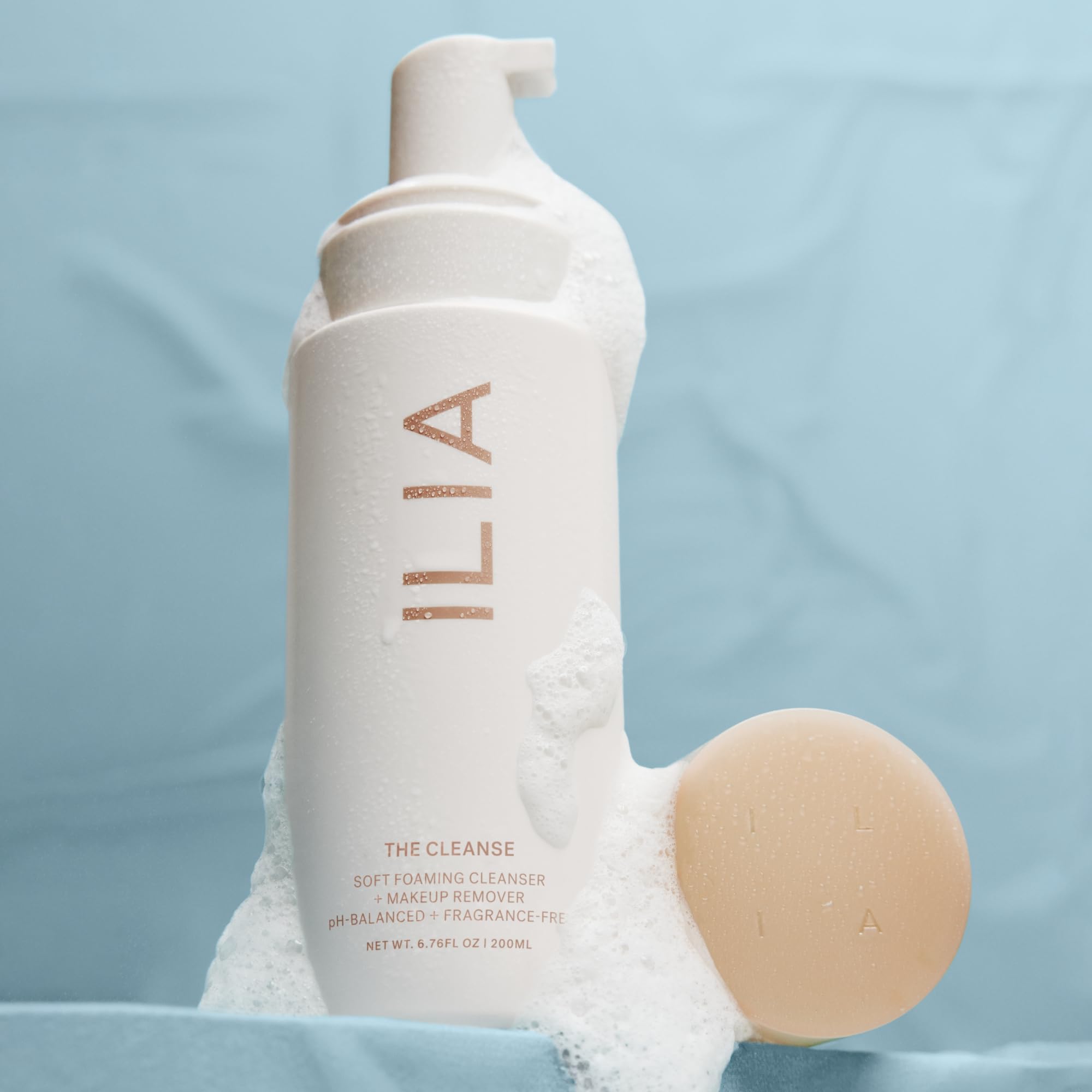 ILIA The Cleanse: Soft Foaming Cleanser + Makeup Remover | Replenish, Hydrate, Refresh Skin
