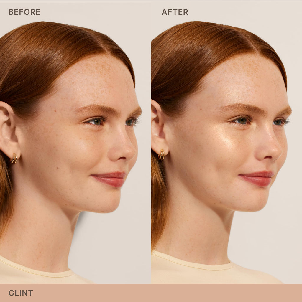 ILIA Lightshift Cream Highlighter in Glint – Soft Champagne | Non-Comedogenic, Vegan, Cruelty-Free | 0.27 oz