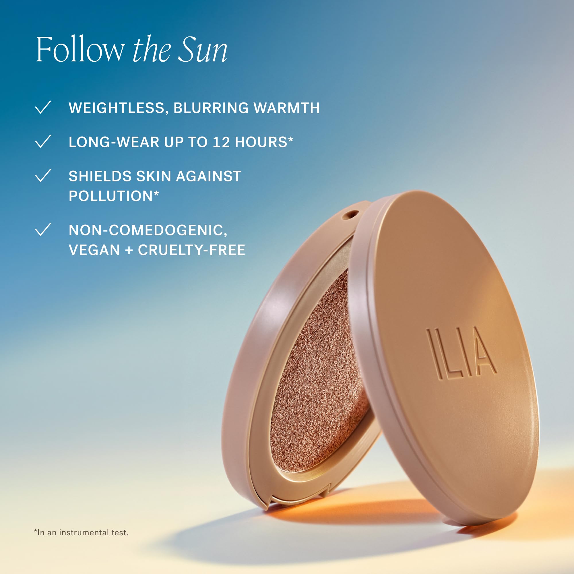 ILIA Sunshift Cream Bronzer Bask – Weightless, Non-Comedogenic, Vegan & Cruelty-Free (0.27 oz)