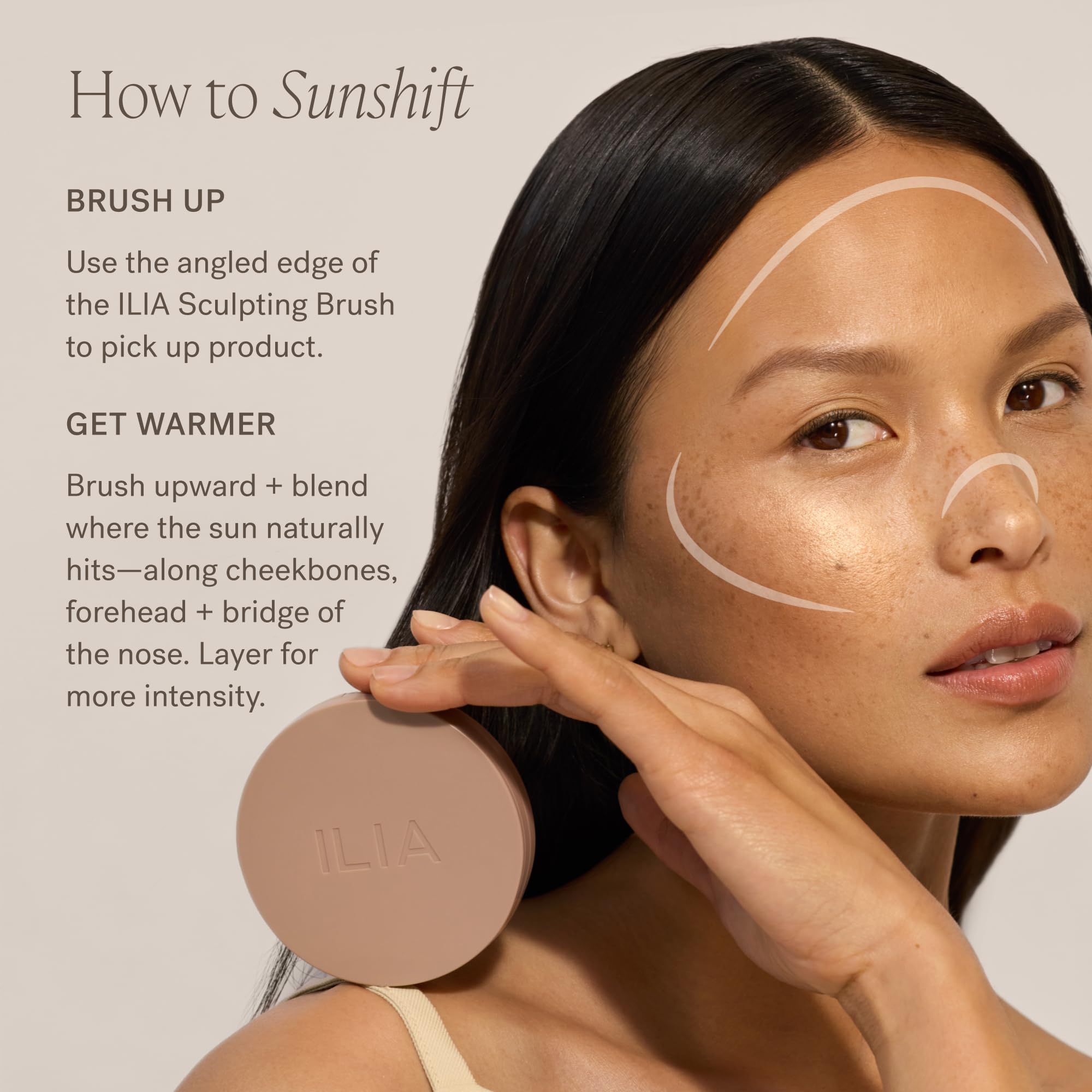ILIA Sunshift Cream Bronzer Ray – Warm Golden Bronze | Non-Comedogenic, Long-Lasting, Vegan