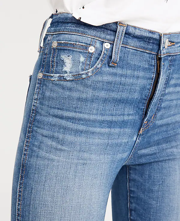 Madewell 10" High-Rise Skinny Jeans: Drop Step-Hem Edition